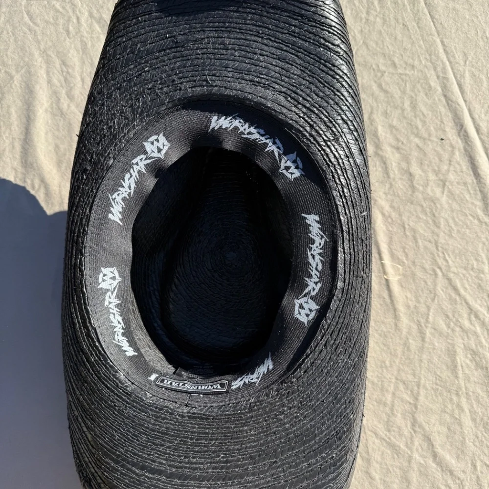 Black Wornstar Hellrider cowboy hat - Picture 6 of 7